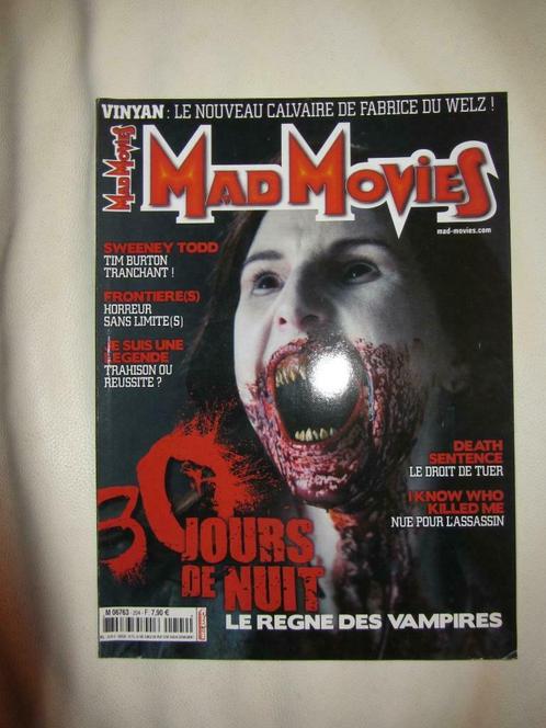 Mad Movies N°204 -janvier 2008, Livres, Journaux & Revues, Utilisé, Enlèvement ou Envoi
