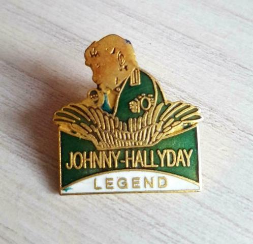 Johnny Hallyday : Pin's "LEGEND"/Voir mes autres annonces JH, Verzamelen, Overige Verzamelen, Gebruikt, Ophalen of Verzenden