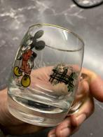 Vintage glaasje Mickey Mouse, Verzamelen, Mickey Mouse, Ophalen of Verzenden