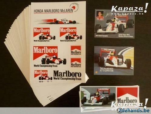 Unieke stickers en kaartenset van Ayrton Senna, Collections, Autocollants, Neuf, Enlèvement ou Envoi