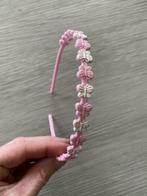 Diadeem met roze/witte vlinders