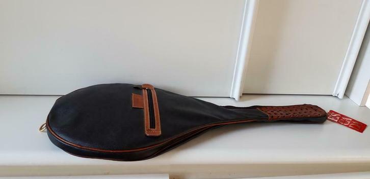 ESCADA Vintage Tennisracket bag in leder jaren 90, Sport en Fitness, Tennis, Zo goed als nieuw, Ophalen