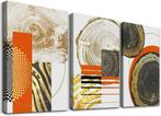 AANBIEDING canvas schilderij Abstract Hout 130 x 80 cm, Verzenden