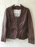 Vintage Lederen jasje OAKWOOD, Kleding | Dames, Maat 38/40 (M), Bruin, Ophalen of Verzenden, Zo goed als nieuw
