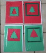 Lot 11 : 4 cartes de voeux artisanales, Nieuw, Kerst, Ophalen of Verzenden