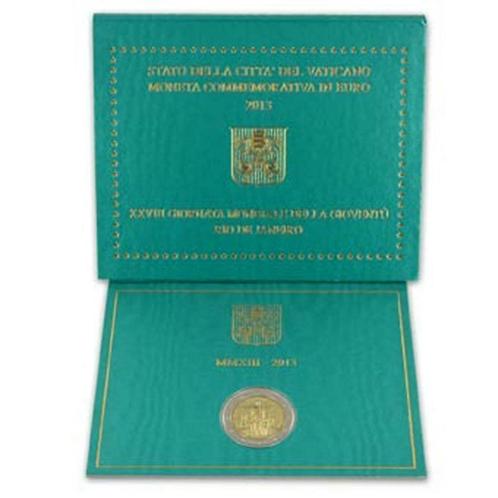 2 Euro Vatican 2013 - Journées Mondiales de la Jeunesse (BU), Timbres & Monnaies, Monnaies | Europe | Monnaies euro, Monnaie en vrac