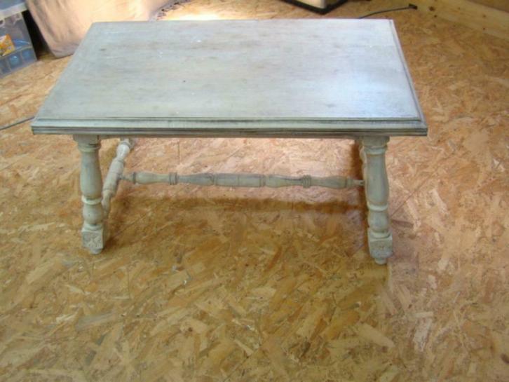 bijzettafel landelijk, Huis en Inrichting, Tafels | Bijzettafels, Gebruikt, Rechthoekig, 45 tot 60 cm, 75 cm of meer, Hout, Ophalen