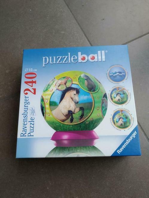 3d puzzelbal paarden ravensburger 240 stukjes, Kinderen en Baby's, Speelgoed | Kinderpuzzels, Zo goed als nieuw, 6 jaar of ouder