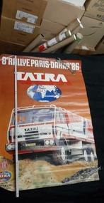 3x Tatra Liaz Kamaz Paris Dakar poster affiche, Utilisé, Enlèvement ou Envoi