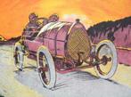 BUGATTI Brescia Type 13, litho voor groeten uit 1968, Antiek en Kunst, Ophalen of Verzenden