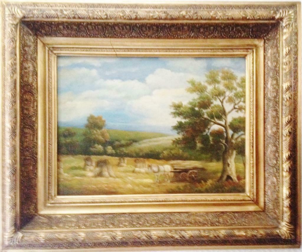 Tafel "Les Moissonns" Olie op paneel, Verzenden