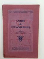 Cours de sténographie par O. Bourdon - 1930, Livres, Utilisé