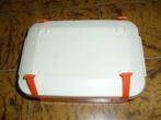 Boîte de pique-nique vintage orange et blanc, Electroménager, Enlèvement, Utilisé