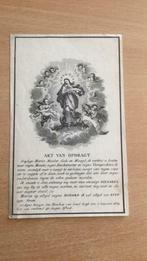 Devotieprentje Maria Akt van Opdragt Gent 1839, Comme neuf, Carte ou Gravure, Enlèvement ou Envoi, Christianisme | Catholique