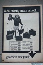 Retro / Vintage advertentie - Galeries Anspach - 1968, Verzamelen, Tijdschriften, Kranten en Knipsels, Ophalen of Verzenden