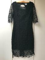 Laura Clément gevoerde zwarte jurk - Maat 34 ---, Laura Clément, Zwart, Ophalen of Verzenden, Zo goed als nieuw