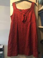 Robe de grossesse rouge en lin 42-44