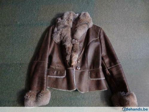 Mouton retourné - omgekeerd schaap, Kleding | Dames, Jassen | Winter, Nieuw, Maat 38/40 (M), Bruin, Ophalen of Verzenden