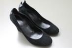 Zwarte suede wedge schoenen Zadig & Voltaire, kristal skull, Kleding | Dames, Schoenen, Pumps, Verzenden, Zwart, Gedragen