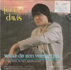 45T: Lucky Davis: Waar de zon verdwijnt, Cd's en Dvd's, Vinyl | Nederlandstalig, Overige formaten, Ophalen of Verzenden