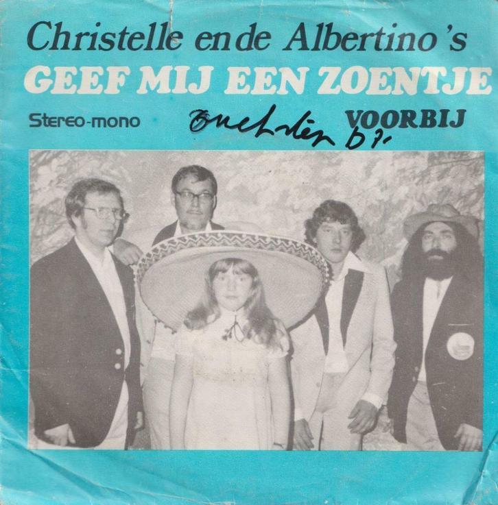 Christelle en de Albertino’s – Geef mij een zoentje – Single, Cd's en Dvd's, Vinyl Singles, Gebruikt, Single, Nederlandstalig