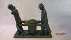 Stenen  beeld - 2 dragers - 1947, Antiek en Kunst, Ophalen of Verzenden