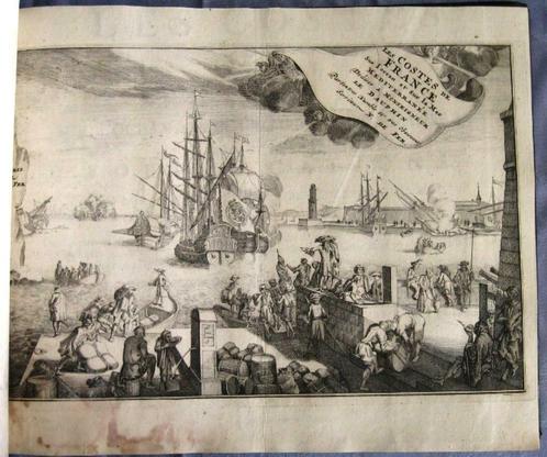 Nicolas de Fer 1695-96 DRIE ATLASSEN >270 kaarten + gravures, Antiek en Kunst, Antiek | Boeken en Manuscripten, Ophalen of Verzenden