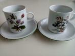 Prachtige vintage: 2 x Winterling Rösiau Bavaria porselein, Ophalen of Verzenden