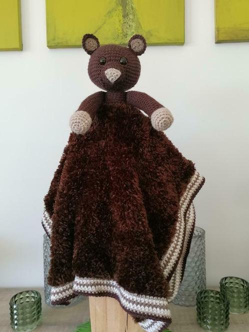 mooi knuffeldekentje Bruine Beer, Enfants & Bébés, Jouets | Peluches, Neuf, Ours, Enlèvement ou Envoi