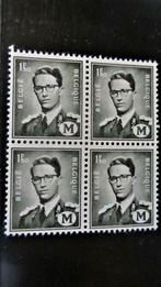 VARIETEITEN- MILITAIR NR. 1 ** IN BLOK VAN 4- DECORATIE., Ophalen of Verzenden, Postfris, Postfris