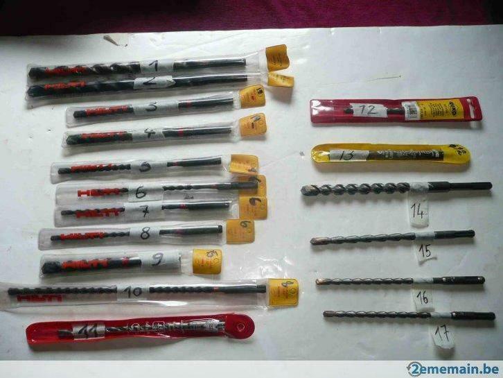forets sds- hilti -wurth-ruko-guex  diamètre 6 à 16, Doe-het-zelf en Bouw, Gereedschap | Boormachines, Nieuw, Boor- en/of Breekhamer