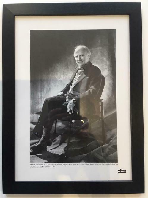 Photo Vitra originale Yehudi Menuhin, Antiquités & Art, Art | Dessins & Photographie, Enlèvement ou Envoi