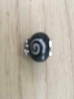 Bedeltje voor bedelarmband zilver en glas, Ophalen of Verzenden, Nieuw, Zilver