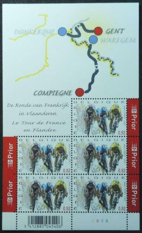 F3671 de Timbres Le Tour de France en Flandre (Cyclisme), Timbres & Monnaies, Timbres | Europe | Belgique, Timbre-poste, Enlèvement ou Envoi