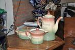 ensemble 3 pièce en faience tellurite, Antiek en Kunst, Antiek | Keramiek en Aardewerk