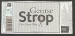 Étiquette de bière Gentse Strop Brasserie Roman (2s6), Autres marques, Autres types, Utilisé, Enlèvement ou Envoi