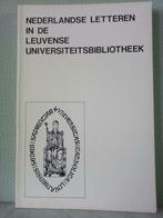 Nederlandse letteren in de Leuvense universiteitsbibliotheek, België, Marcus de Schepper, Ophalen of Verzenden, Zo goed als nieuw