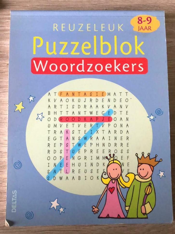 S. Tyberg - Woordzoekers 8-9j, Boeken, Kinderboeken | Jeugd | onder 10 jaar, Zo goed als nieuw, Ophalen of Verzenden