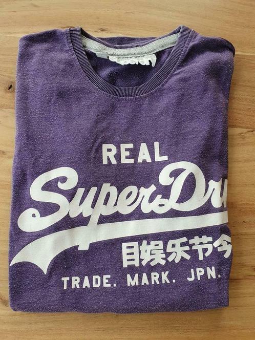 T-shirt Superdry maat Medium, Kleding | Heren, T-shirts, Gedragen, Maat 48/50 (M), Paars, Ophalen of Verzenden