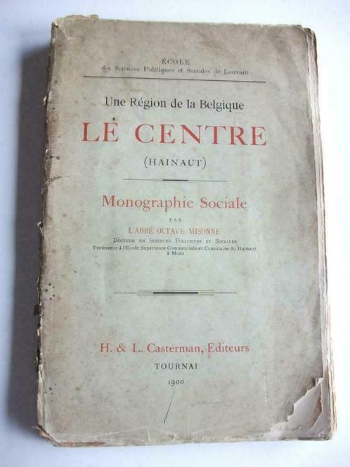 Le Hainaut, Monographie Sociale par Octave Misonne, Boeken, Wetenschap, Gelezen, Geesteswetenschap, Ophalen of Verzenden