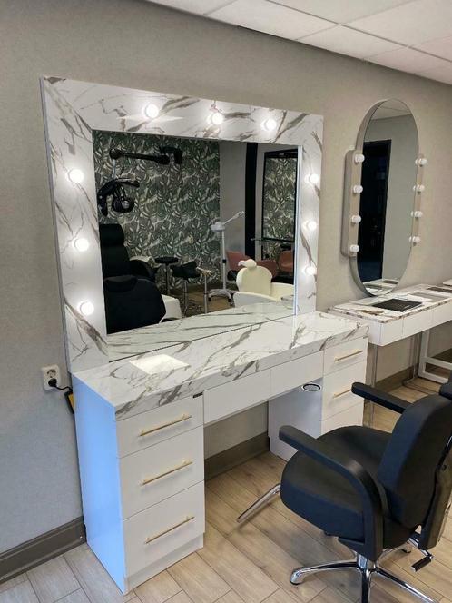 visagie tafel spiegel makeupspiegel mua make up artist beaut, Maison & Meubles, Accessoires pour la Maison | Autre, Neuf, Enlèvement ou Envoi