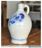 bouteille bombée gres bleu allemand, Antiquités & Art, Art | Sculptures & Bois
