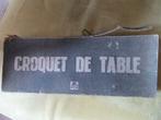 ancien jeu de croquet de table en bois, Enlèvement, Utilisé