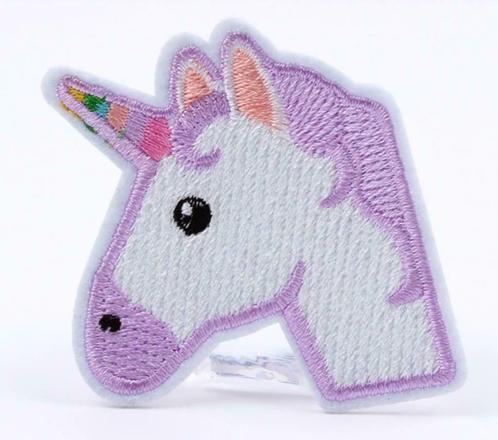 Eénhoorn strijkplaatje patch kinderen - 55 x 70 mm, Kinderen en Baby's, Overige Kinderen en Baby's, Nieuw, Verzenden