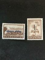 2 vieux timbres-poste d'Argentine avec surimpression, Enlèvement ou Envoi