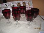 Set van 6 wijnglazen, Luminarcl d 'Arques,model" Ruby", Enlèvement