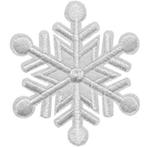 Écusson flocon de neige - 65 x 65 mm - WWWZEIDOEU