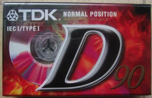 TDK Cassettebandje D 90 Minuten, Cd's en Dvd's, Cassettebandjes, Onbespeeld, 1 bandje, Ophalen of Verzenden
