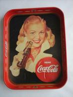3 vintage Coca Cola geëmailleerde dienbladen in plaatstaa, Verzamelen, Overige typen, Gebruikt, Ophalen of Verzenden