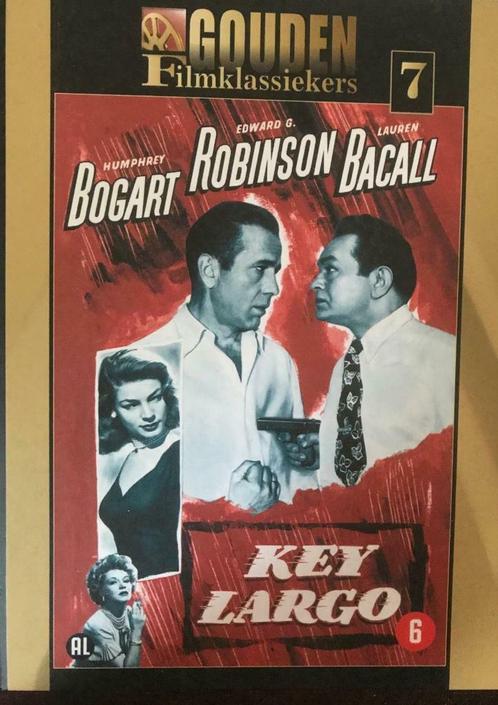 Key Largo, boek en DVD, Originele DVD, Cd's en Dvd's, Dvd's | Klassiekers, 1940 tot 1960, Vanaf 6 jaar, Ophalen of Verzenden